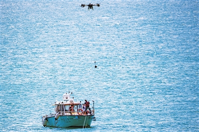 低空经济网：生猛海鲜从“浪尖”飞到“舌尖” “低空经济+海钓