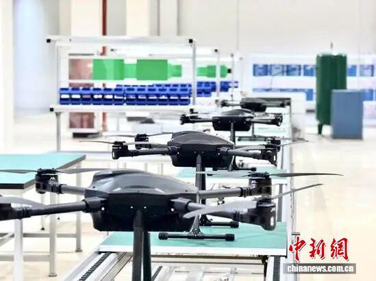 无人机智能生产线投产 山西晋城低空经济加速“起飞”